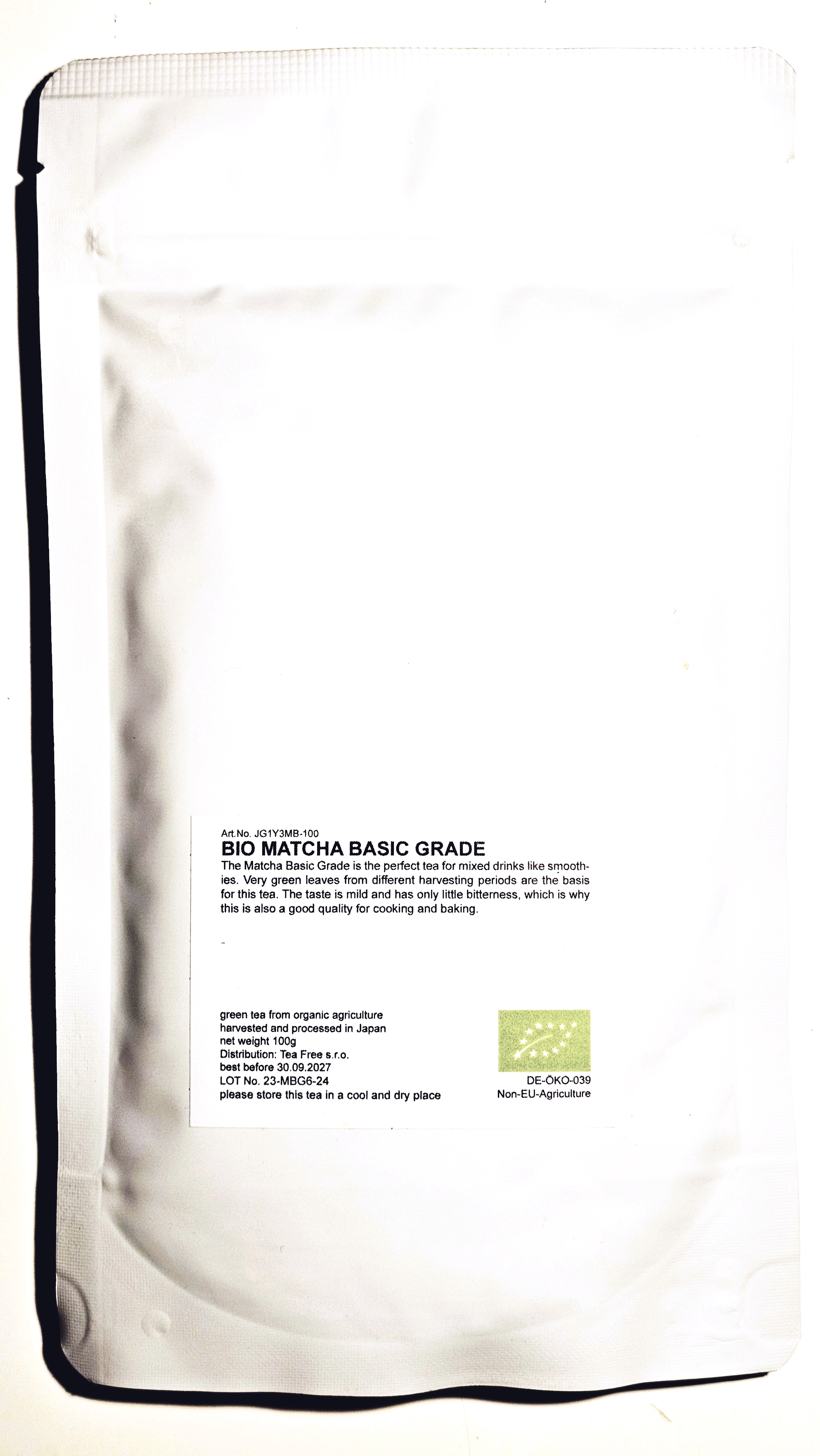Matcha Basic Grade (Bio) dobrá kvalita